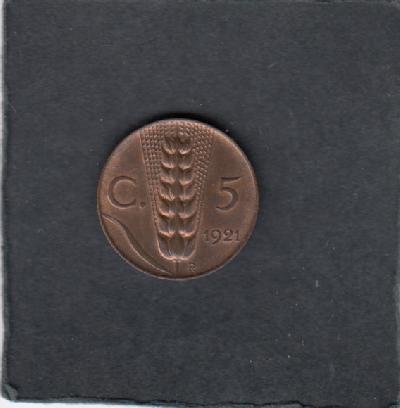 Beschrijving: 5 Centesimi  EMANUELE III